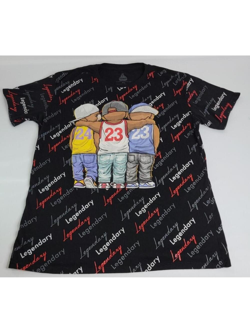 Michael Jordan Kobe Bryant LeBron James XL Launder Legendary All Over Print RARE